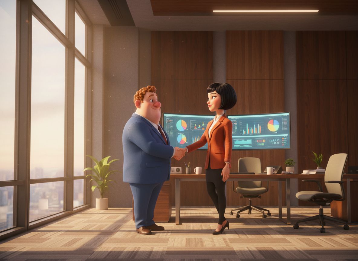 An accountant working with a client