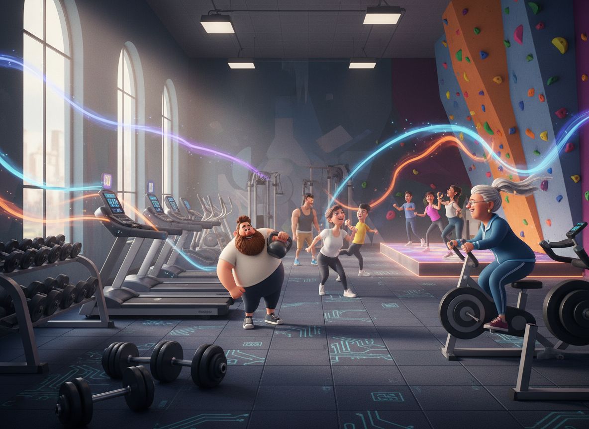 A gym interior showing equipment and space