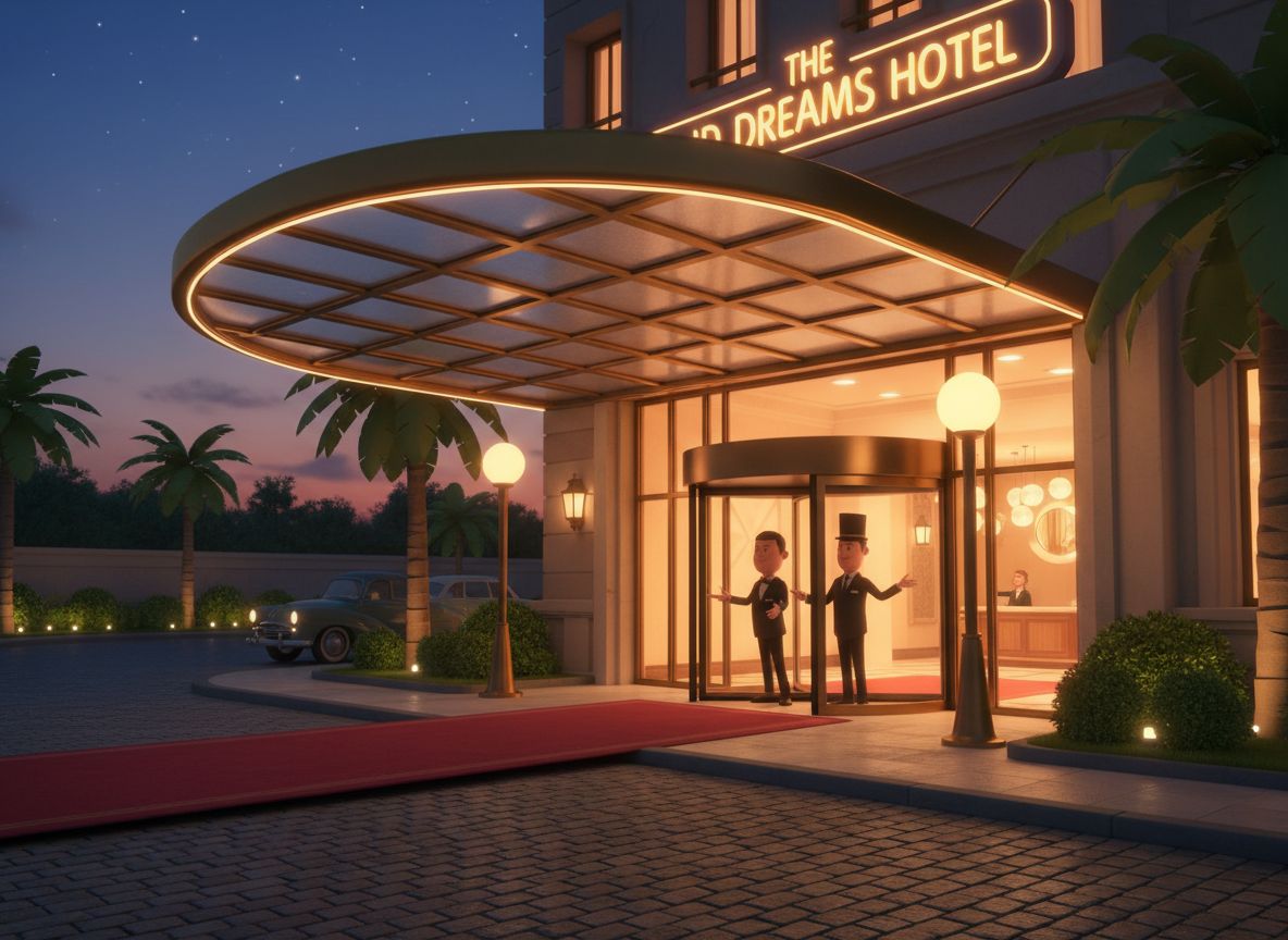 The hotel exterior or lobby