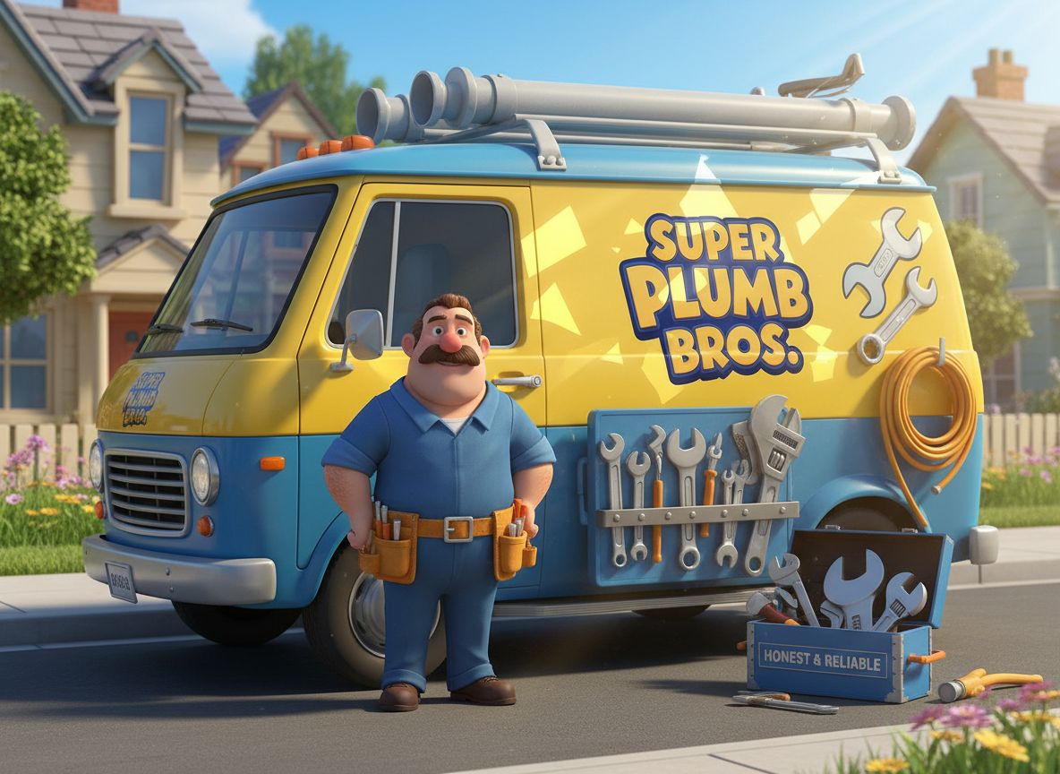 A plumber's van or toolkit in a real working environment