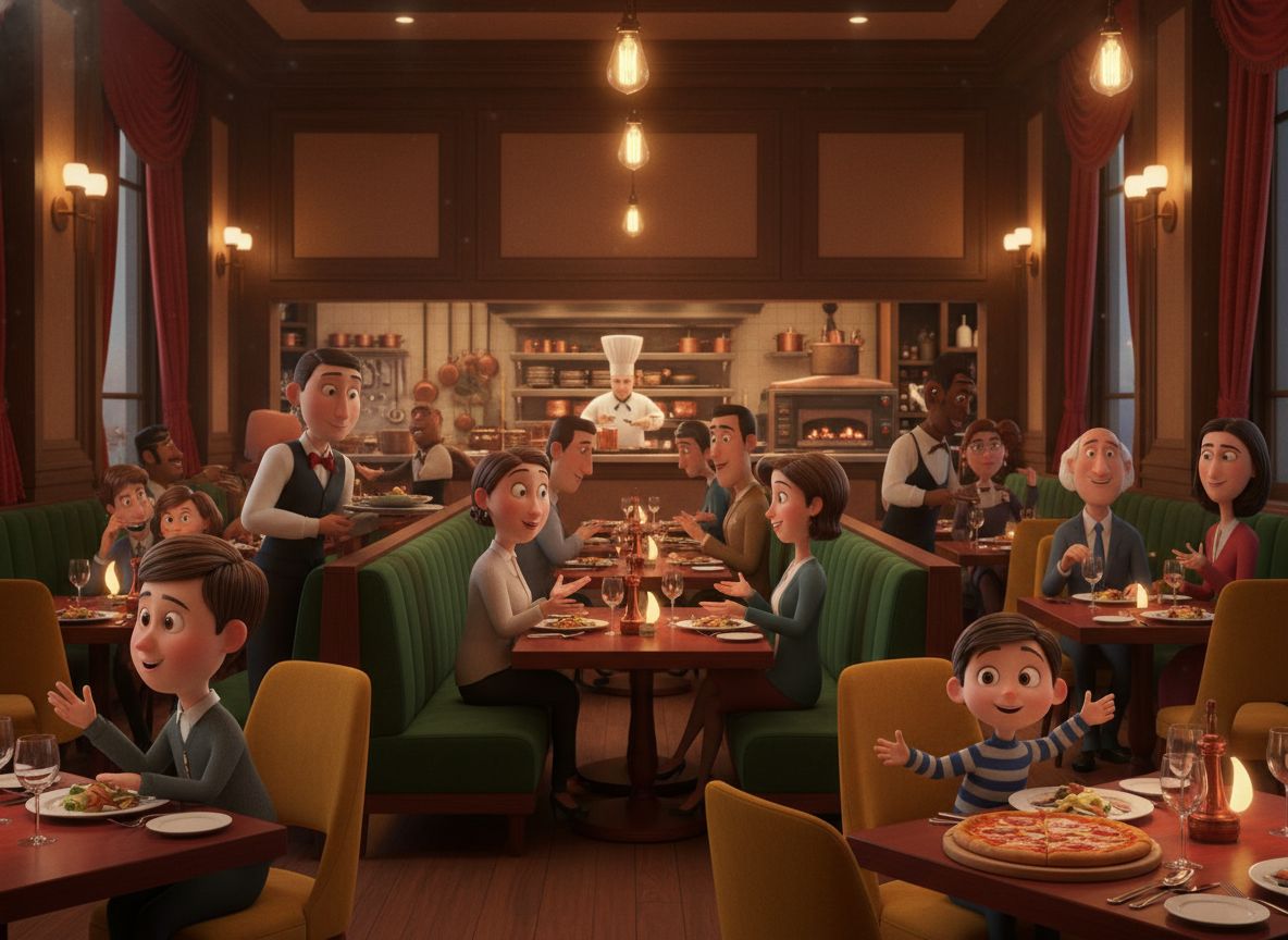 A restaurant interior