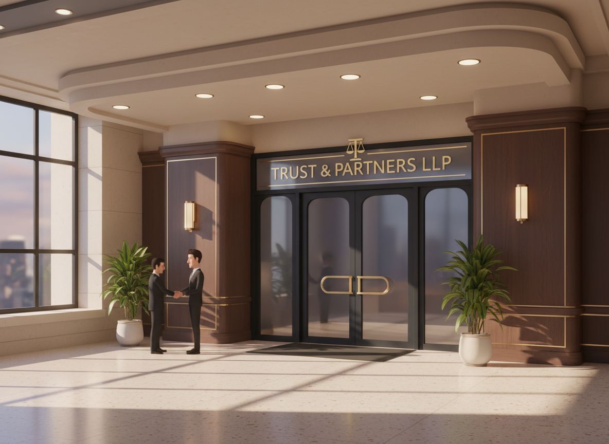 A law firm exterior or reception